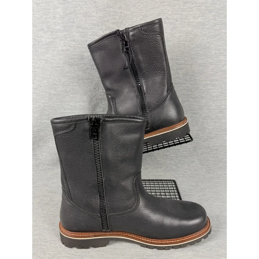 Samuel Hubbard Snow Lodge Aspen Gore-Tex Boots Mens 8 M Black Leather Waterproof